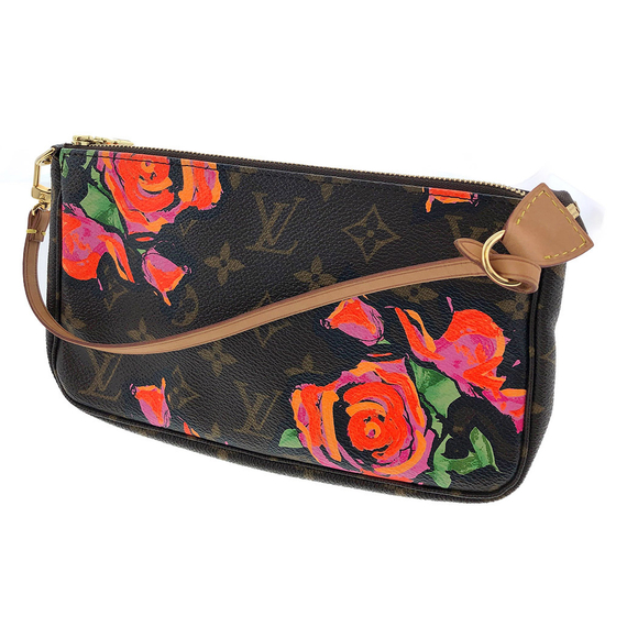 Louis Vuitton Monogram Rose Pochette Mini Brown Accessory Pouch - Picture 1 of 10